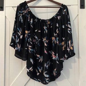 Floral off the shoulder blouse